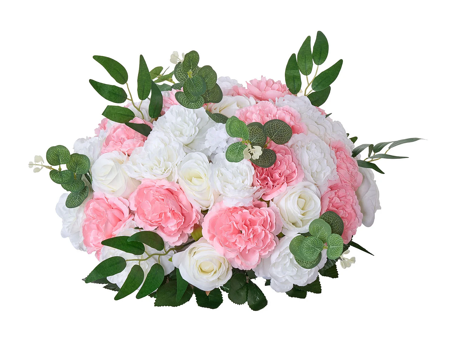 Boules de Fleurs Artificielles SucceBuy, Lot de 10, Diamètre 45 cm, Compositions Roses Artificielles pour Centres de Table, Mariages, Saint-Valentin
