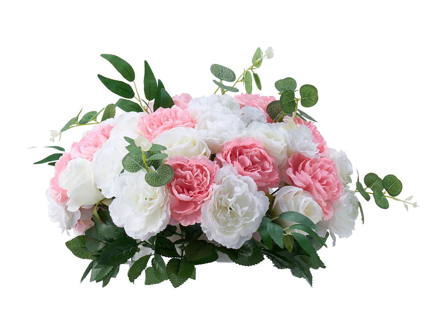 Boules de Fleurs Artificielles SucceBuy, Lot de 10, Diamètre 45 cm, Compositions Roses Artificielles pour Centres de Table, Mariages, Saint-Valentin