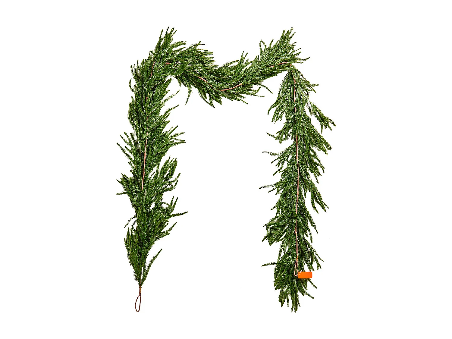 Kerstkrans SucceBuy, 2,7 m, Kunstmatige Norfolk Dennekrans, Groene Kerstdecoratie, voor Binnen, Buiten, op Tafel, Schoorsteenmantel