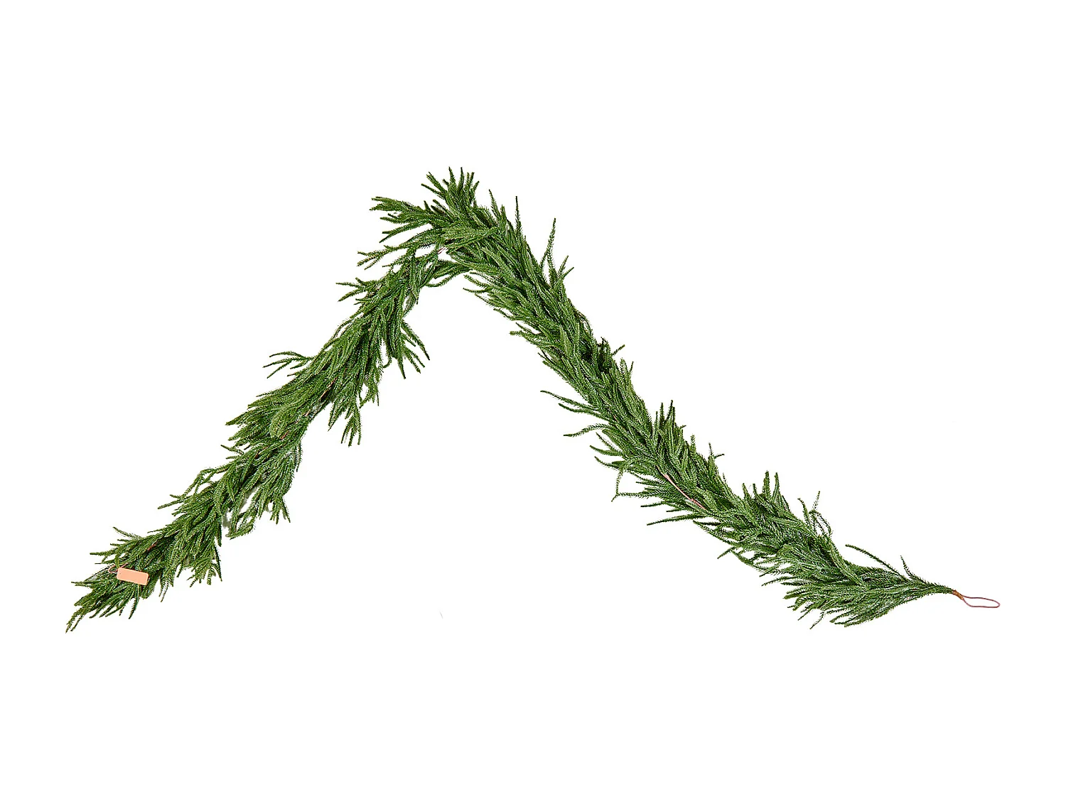 Kerstkrans SucceBuy, 2,7 m, Kunstmatige Norfolk Dennekrans, Groene Kerstdecoratie, voor Binnen, Buiten, op Tafel, Schoorsteenmantel