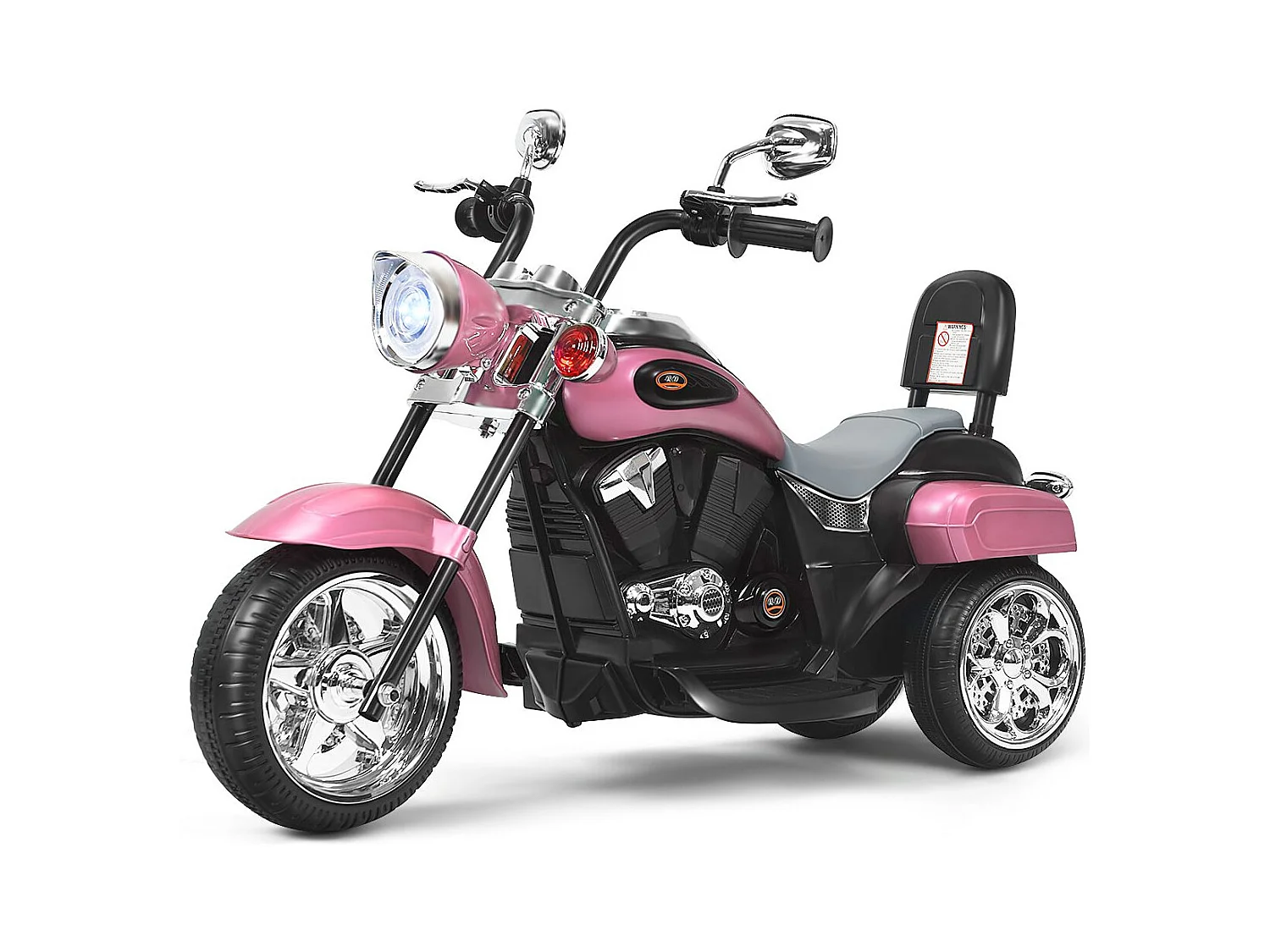 6 V Elektro Motorrad Batteriebetriebenes Motorrad mit Musik 91 x 48 x 64 cm Rosa