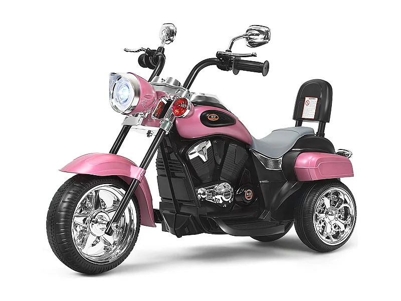 6 V Elektro Motorrad Batteriebetriebenes Motorrad mit Musik 91 x 48 x 64 cm Rosa