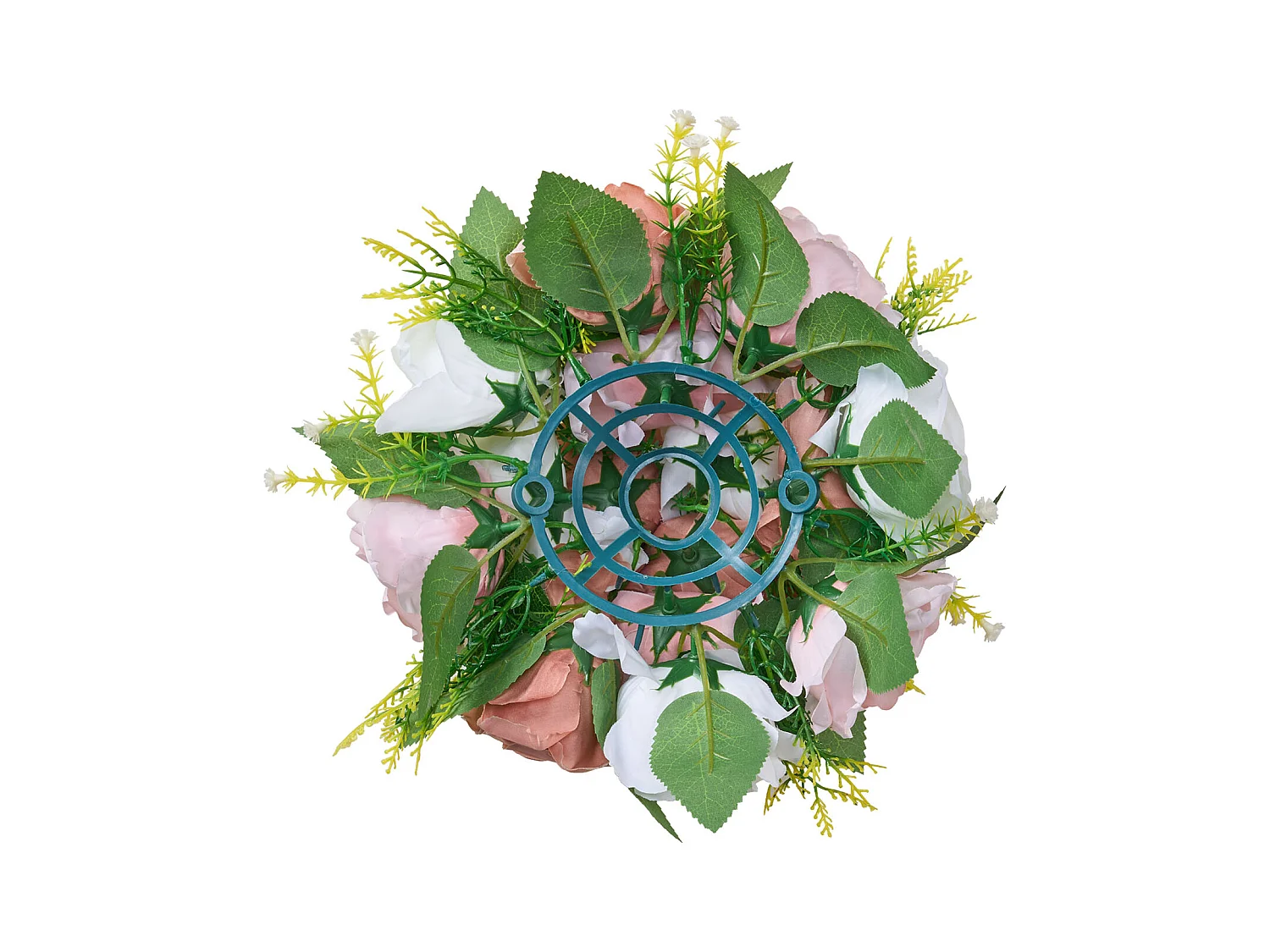 Palle di Fiori Artificiali SucceBuy, Lotto de 10, Diametro 24 cm, Composizioni di Rose Artificiali per Centrotavola, Matrimoni, San Valentino