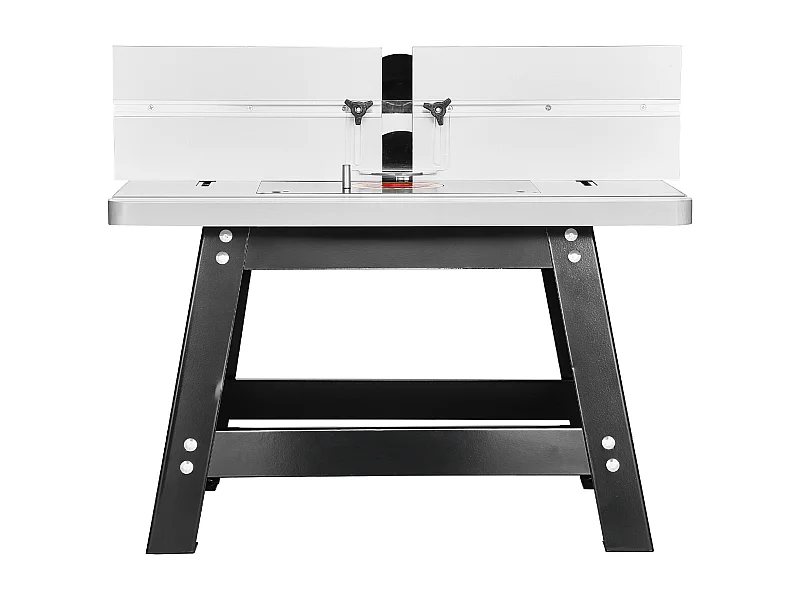 Table de Toupie d'Établi SucceBuy, 61x40 cm, avec Guide Réglable, Plateau MDF, Base Métal Robuste, Ports de Collecte Poussière, Compatible avec Toupies