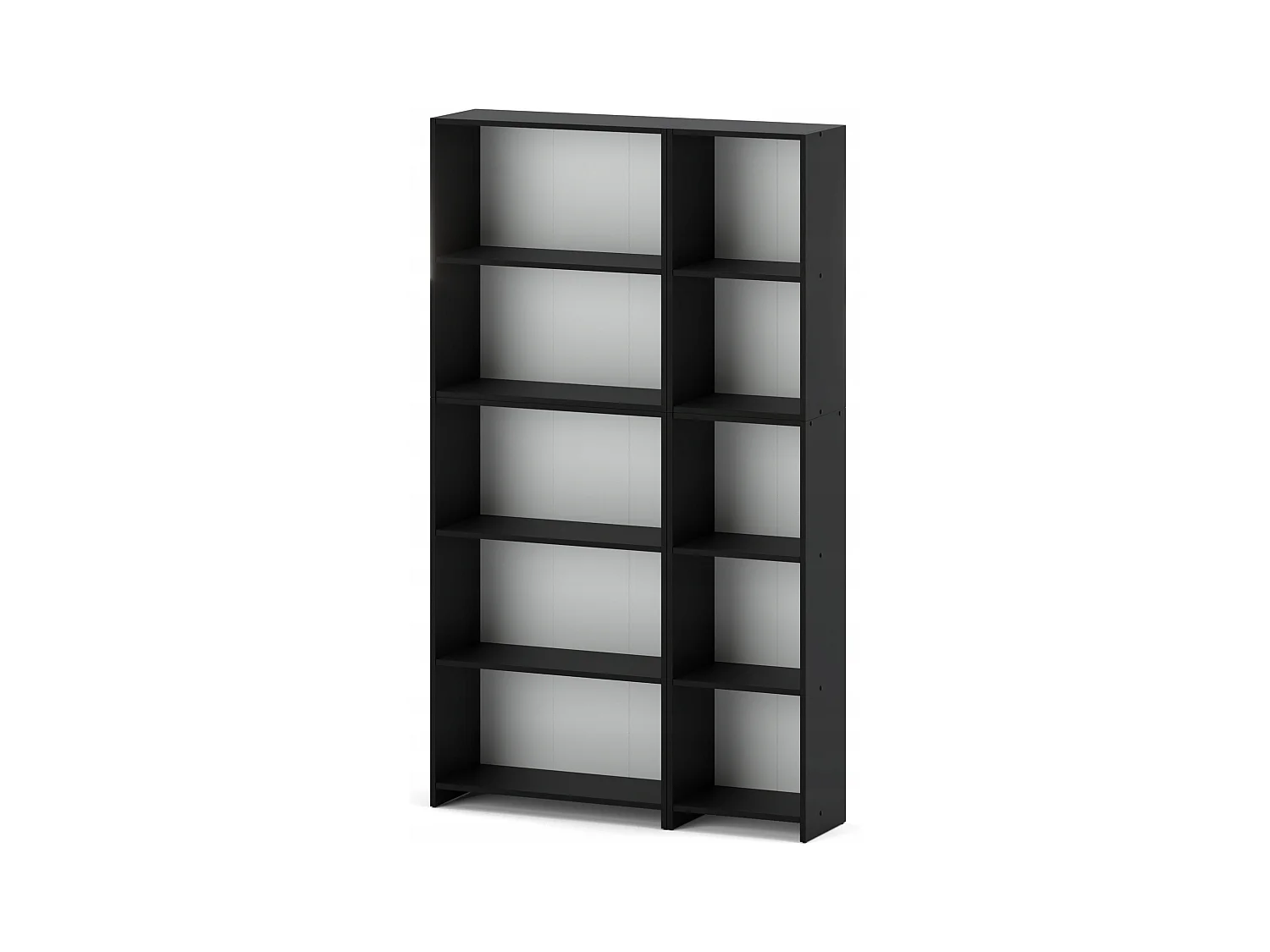 Bibliothèque -Étagère multifonction Noir  5 niveaux 110X30x189cm – Pour livres, jouets et accessoires de bureau