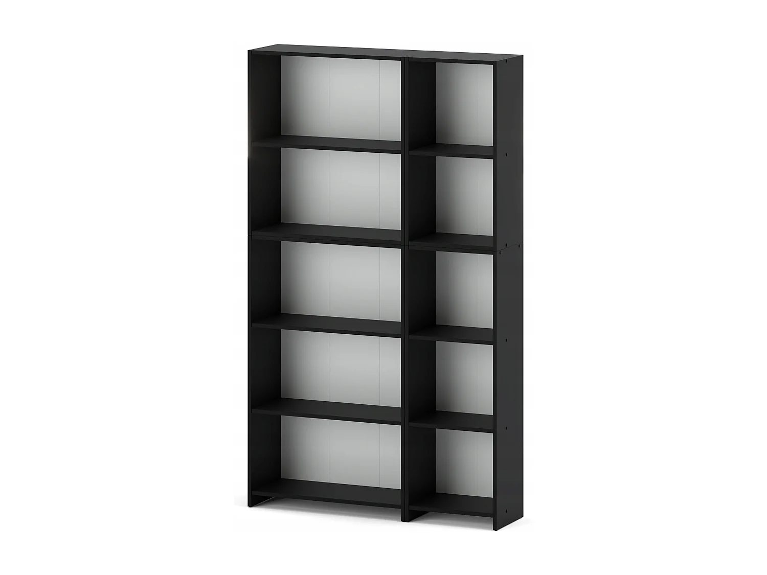 Bibliothèque -Étagère multifonction Noir  5 niveaux 110X30x189cm – Pour livres, jouets et accessoires de bureau