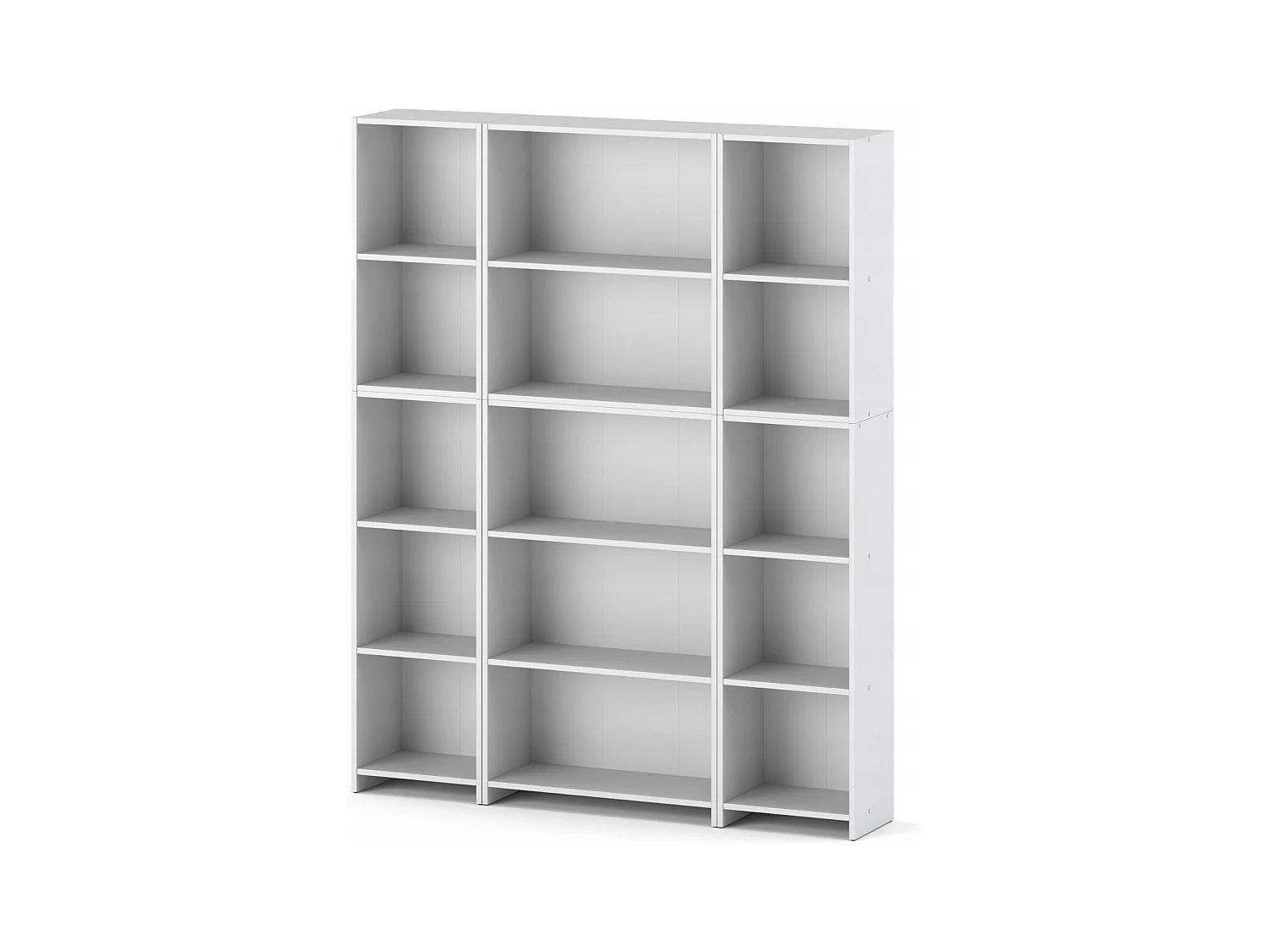Bibliothèque -Étagère multifonction Blanc -5 niveaux 150X30x189cm – Pour livres, jouets et accessoires de bureau