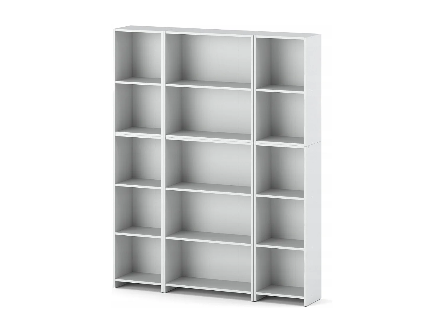 Bibliothèque -Étagère multifonction Blanc -5 niveaux 150X30x189cm – Pour livres, jouets et accessoires de bureau