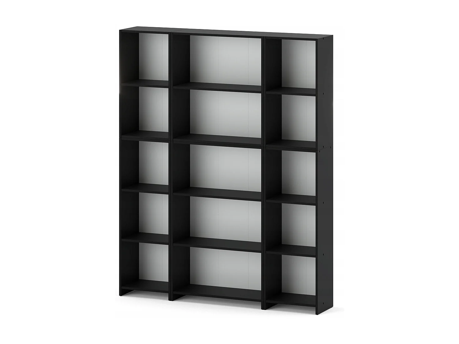 Bibliothèque -Étagère multifonction Noir 5 niveaux 150X30x189cm – Pour livres, jouets et accessoires de bureau