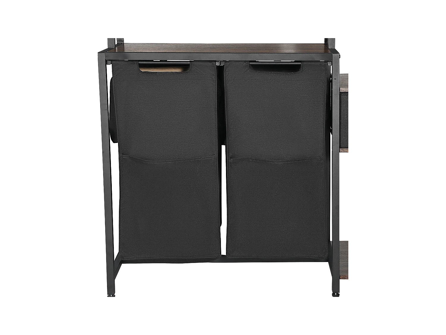 Wäschekorb SucceBuy Wäschesortierer mit 2 Fächern und Ablagen, Schublade und 600D Oxford-Stoffbeuteln – Hängeaufbewahrung für Schmutzwäsche