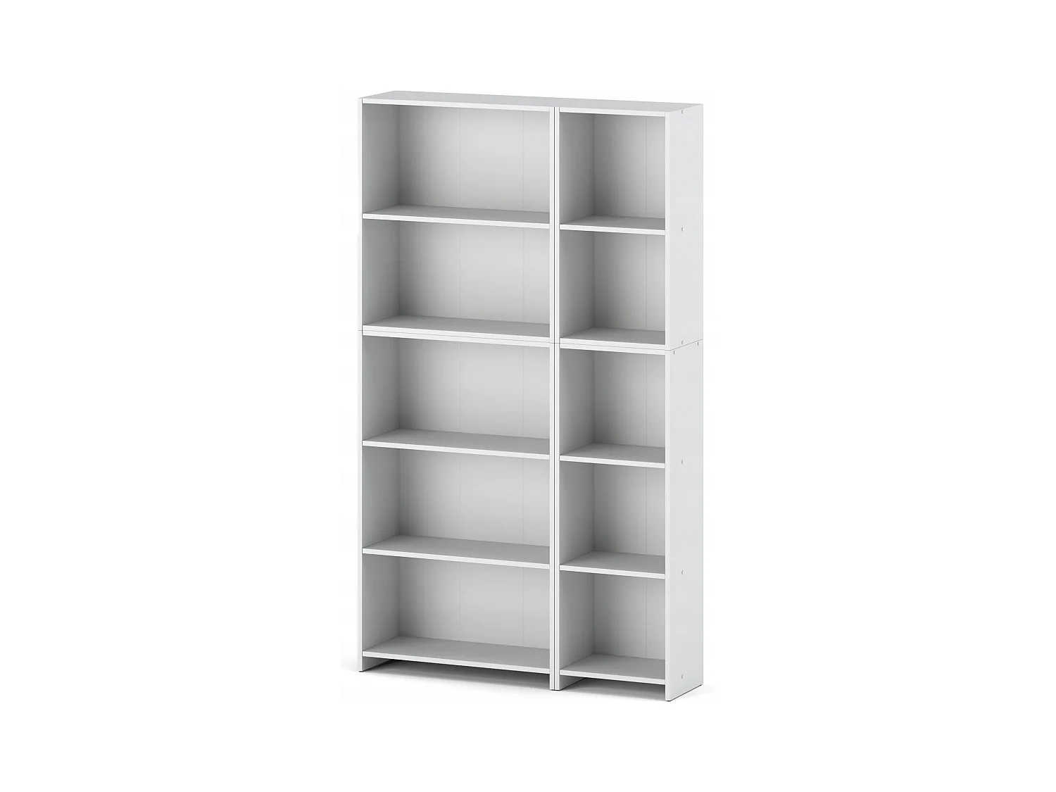 Bibliothèque - Étagère multifonction blanche 5 niveaux 10étagères 110X30x189cm – Pour livres, jouets et accessoires de bureau