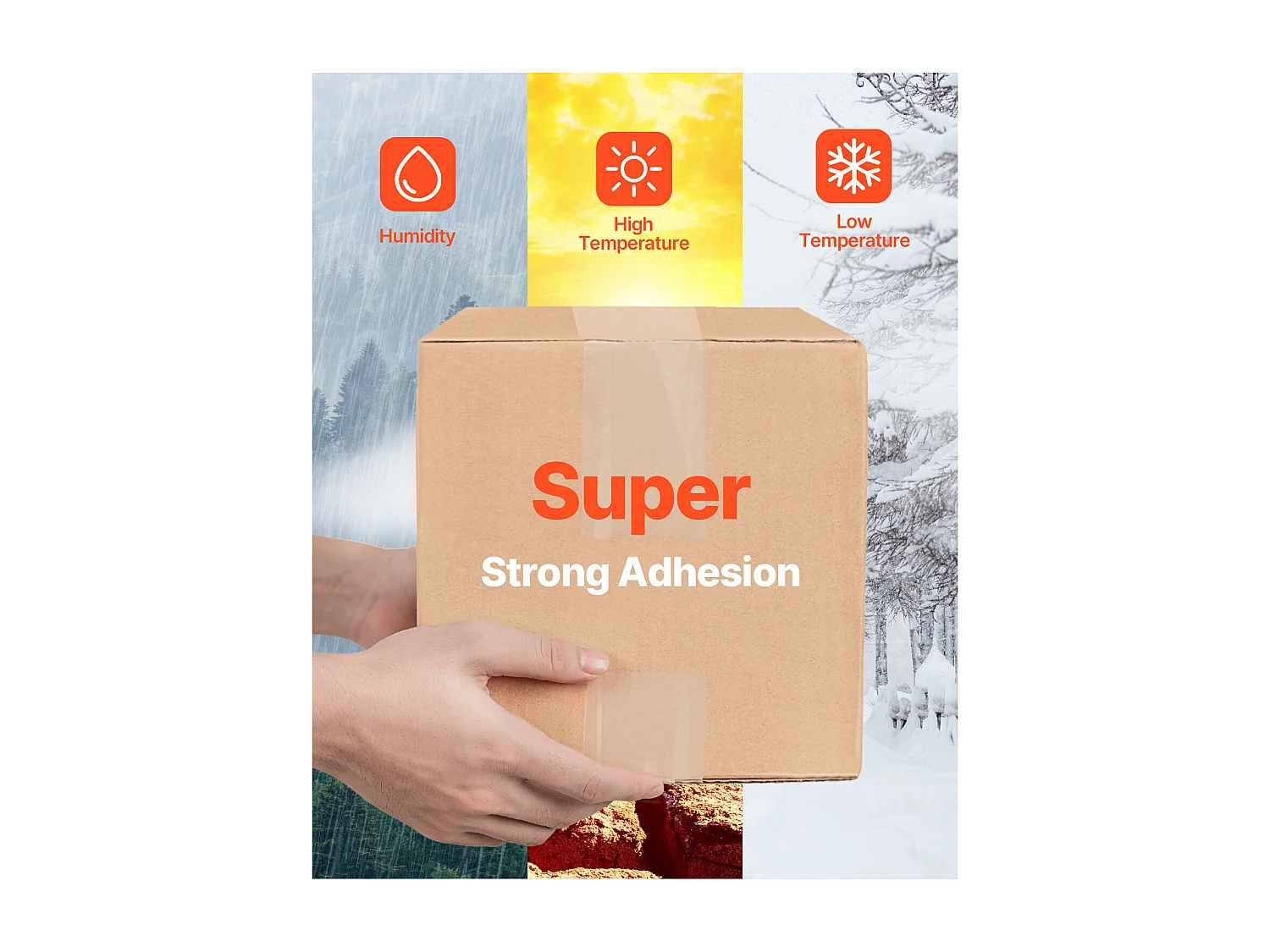 Ruban Adhésif SucceBuy d'Emballage Transparent avec Distributeur Lot de 622,86 m x 47,8 mm x 0,068 mm Noyau 38,1 mm Ruban d'Emballage Robuste