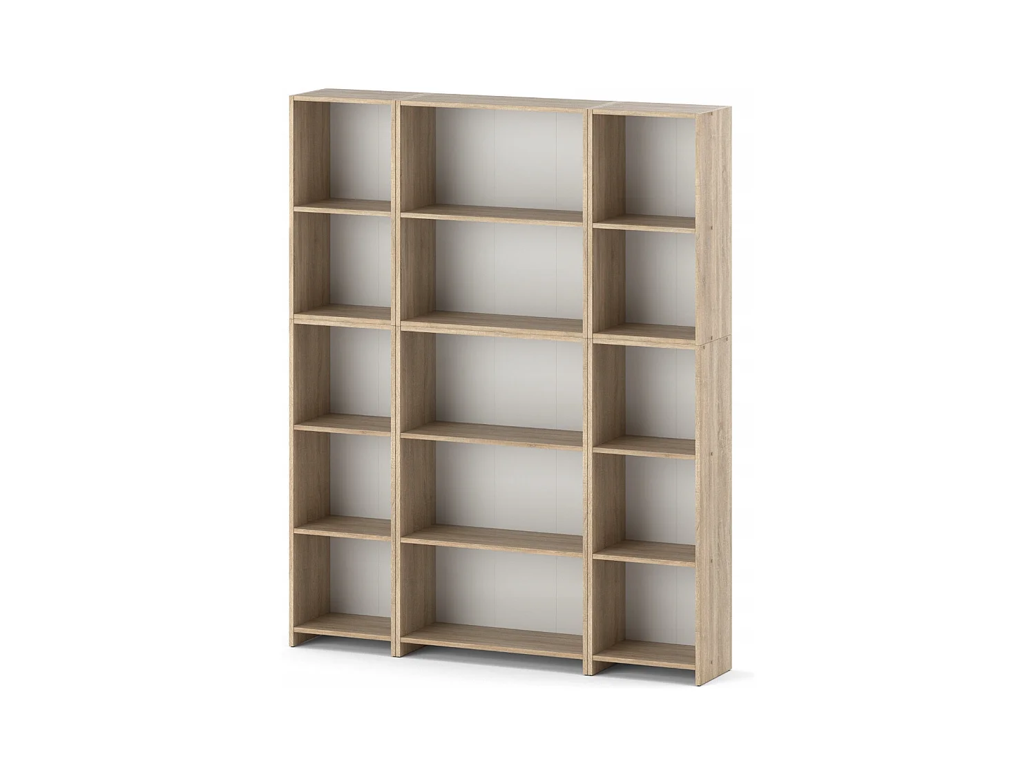 Bibliothèque -Étagère multifonction Chêne Sonoma  -5 niveaux 150X30x189cm – Pour livres, jouets et accessoires de bureau