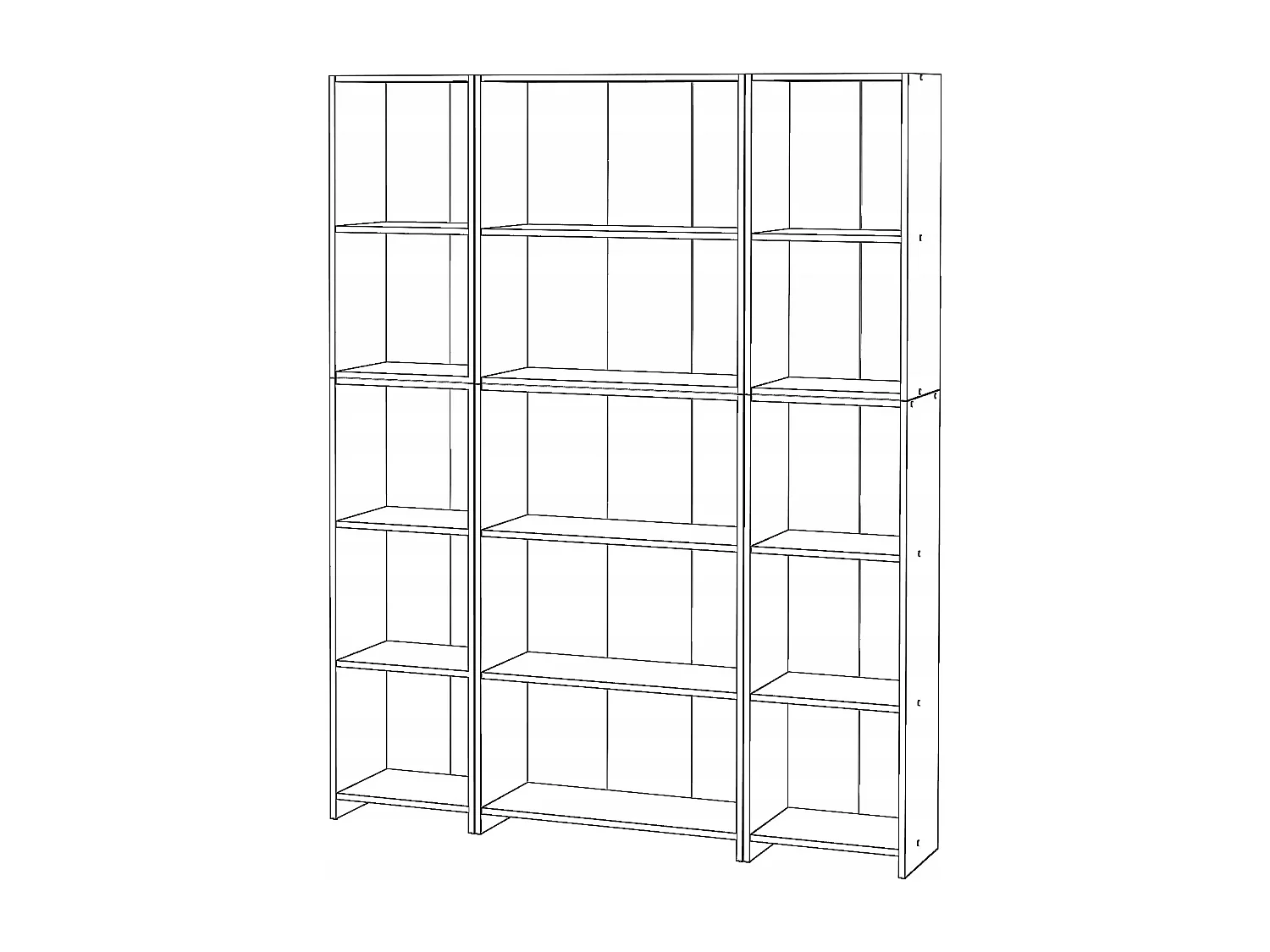 Bibliothèque -Étagère multifonction Chêne Sonoma  -5 niveaux 150X30x189cm – Pour livres, jouets et accessoires de bureau