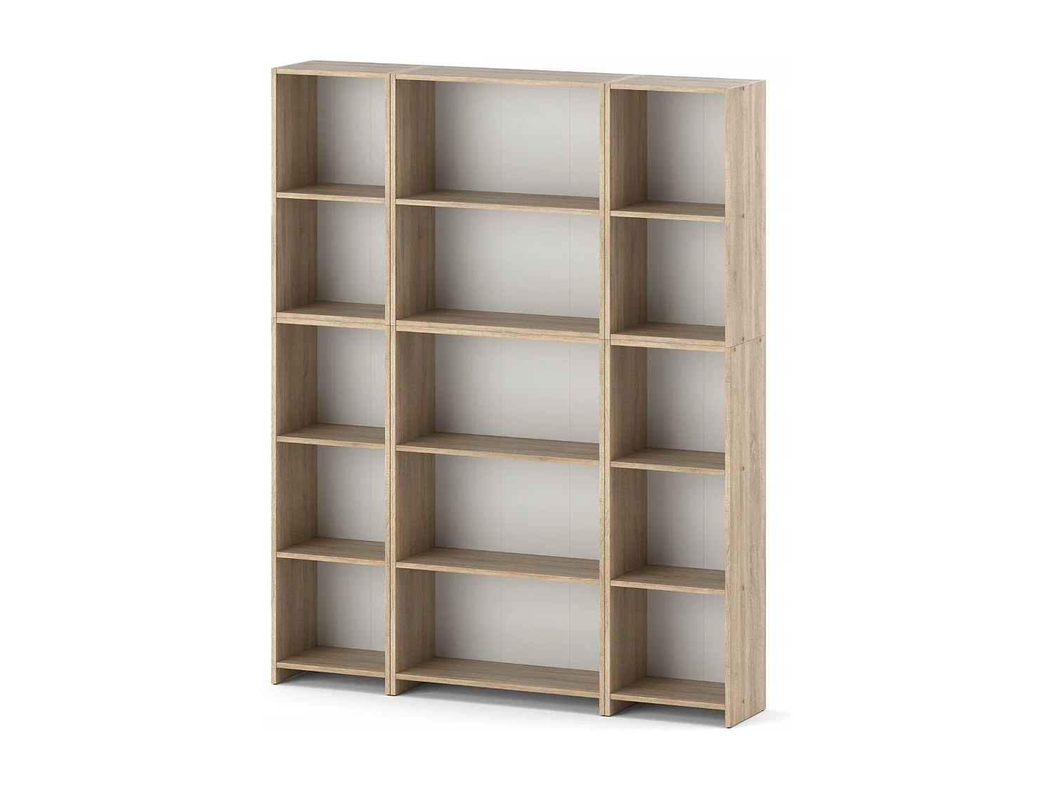 Bibliothèque -Étagère multifonction Chêne Sonoma  -5 niveaux 150X30x189cm – Pour livres, jouets et accessoires de bureau