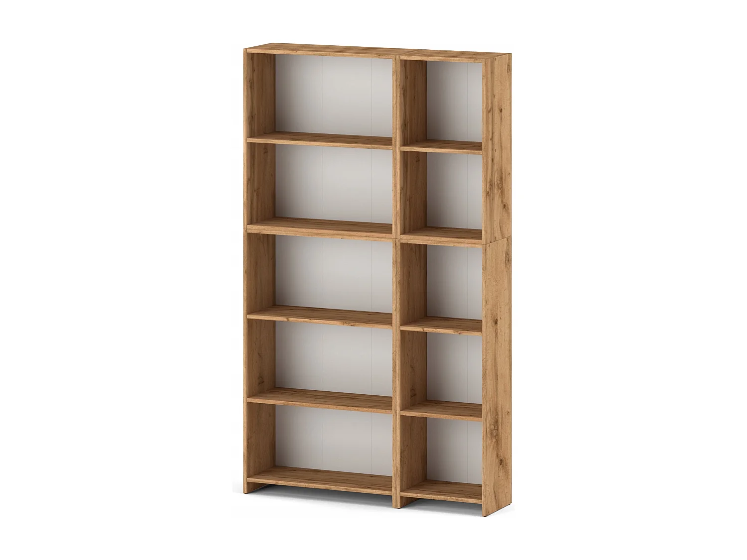 Bibliothèque -Étagère multifonction Chêne Wotan 5 niveaux  10 étagères 110X30x189cm – Pour livres, jouets et accessoires de bureau
