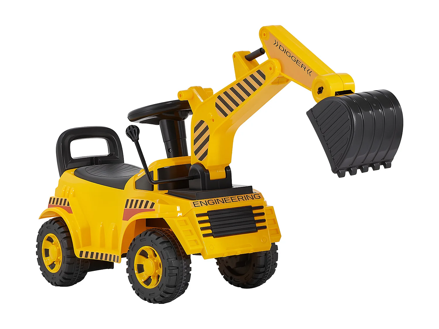 Porteur Auto Enfants SucceBuy 19 à 36 Mois, Voiture à Pousser pour Tout-petits, Capacité 25 kg, Pelleteuse Porteur avec Casque et Musique