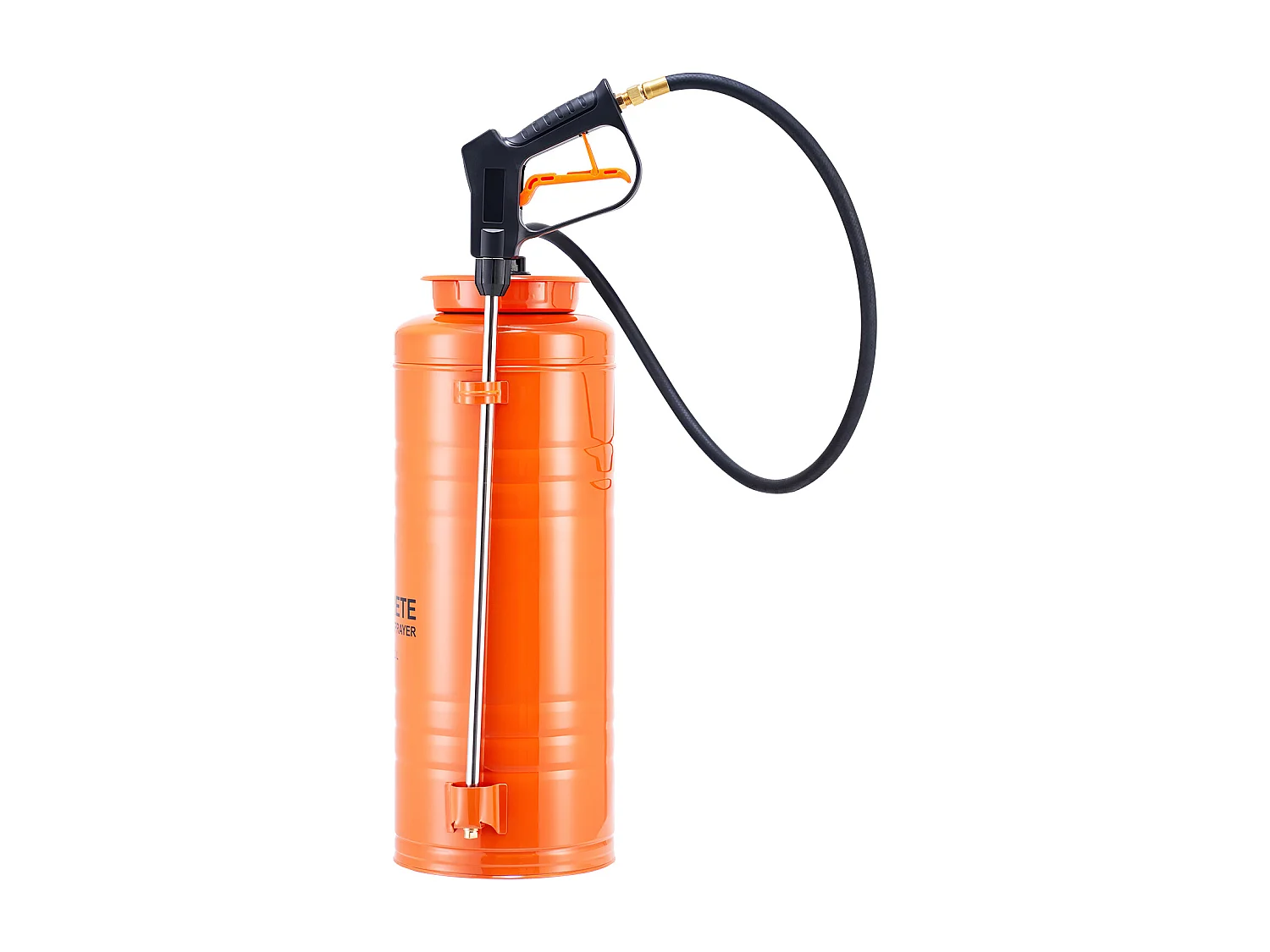 Edelstahl-Sprühgerät SucceBuy für den Industriellen Einsatz, 13,2 l, Handpumpe, mit 52 cm Langer Spritzlanze, 1,2 m und 3 m Langem Schlauch, 2 Messingdüsen