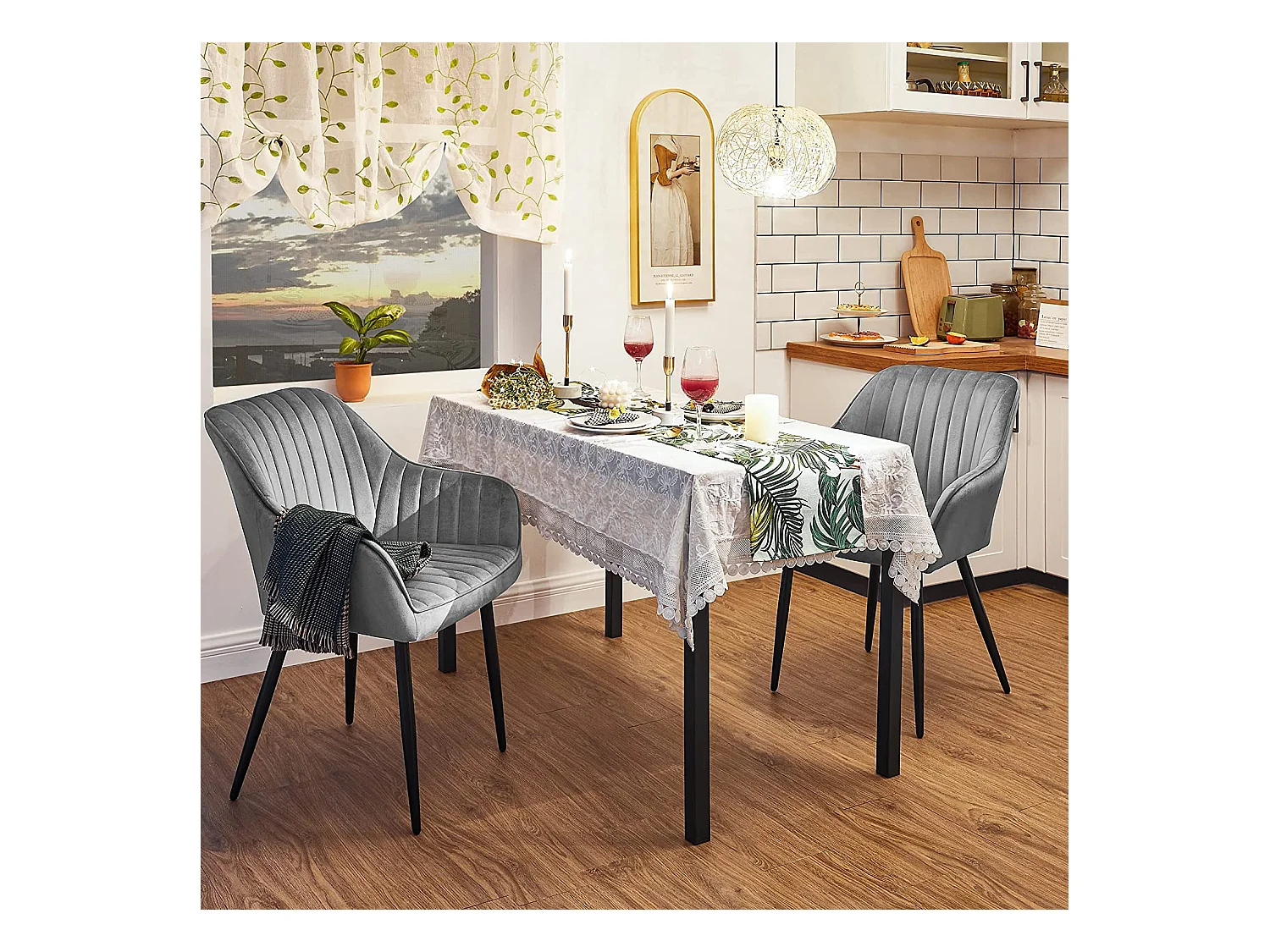 Esszimmerstuhl 2er-Set Velora