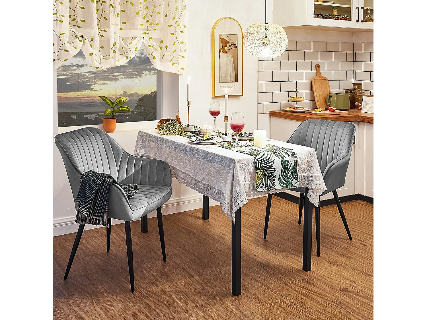 Esszimmerstuhl 2er-Set Velora