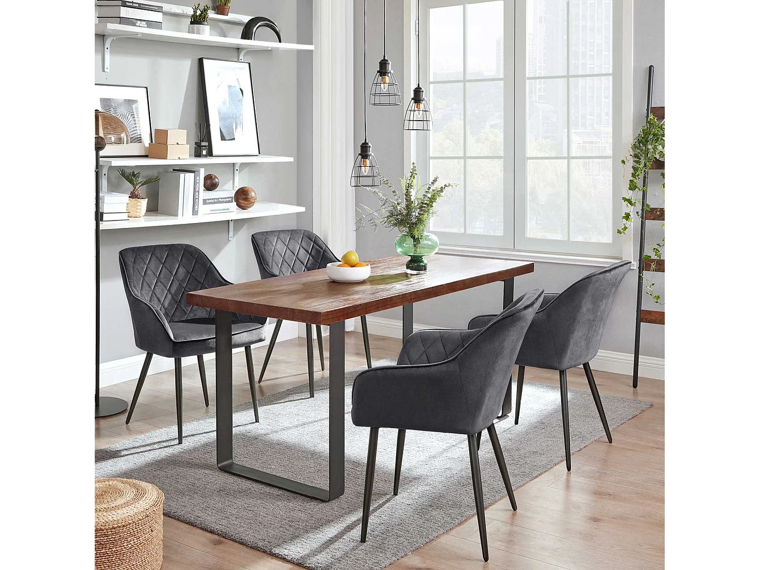 4er-Set Esszimmerstuhl Polsterstuhl