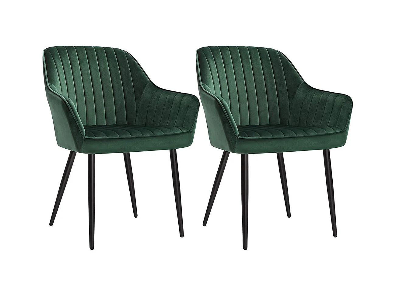 Ensemble de 2 chaises de salle à manger rembourrées