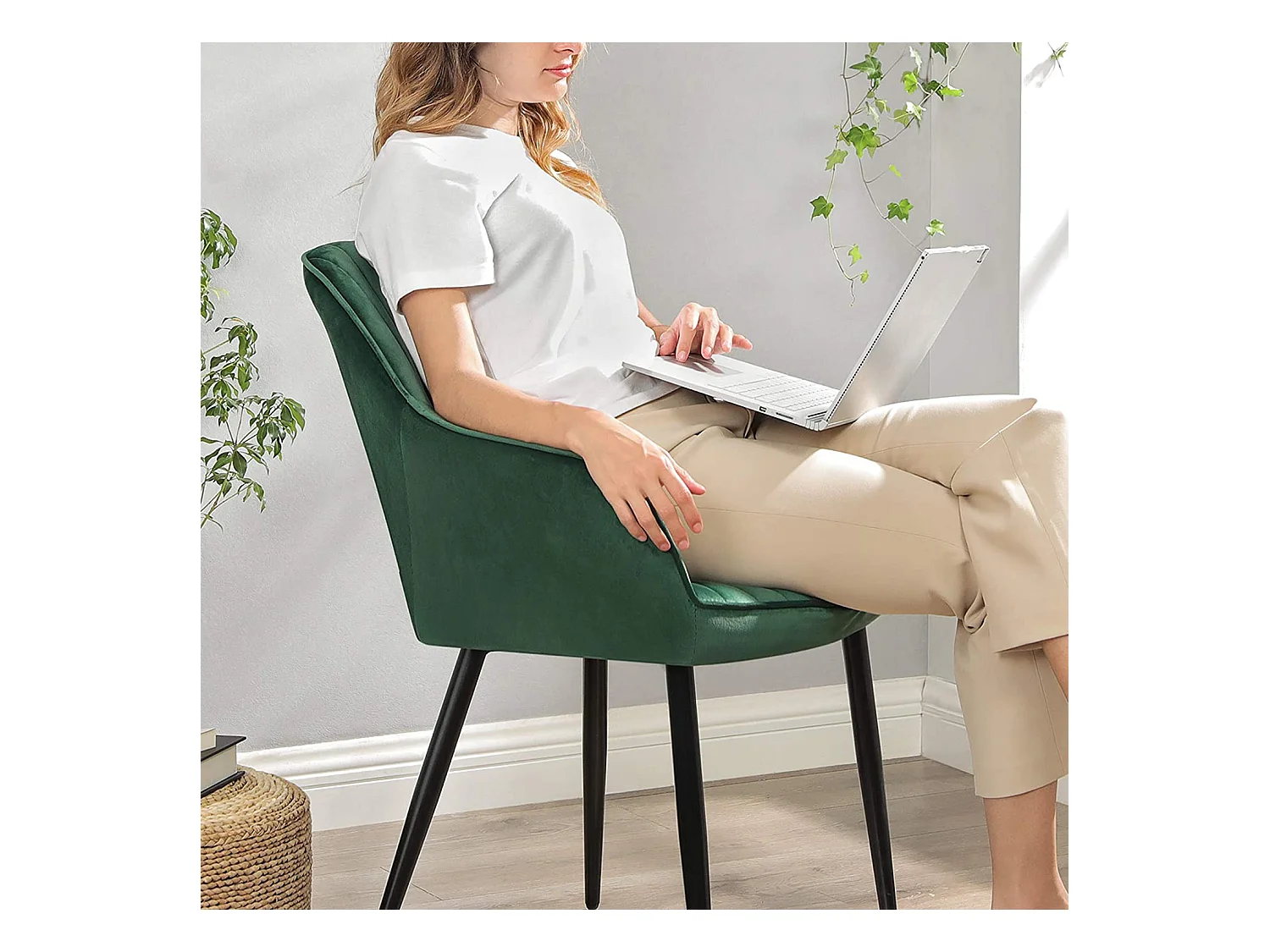 Ensemble de 2 chaises de salle à manger rembourrées