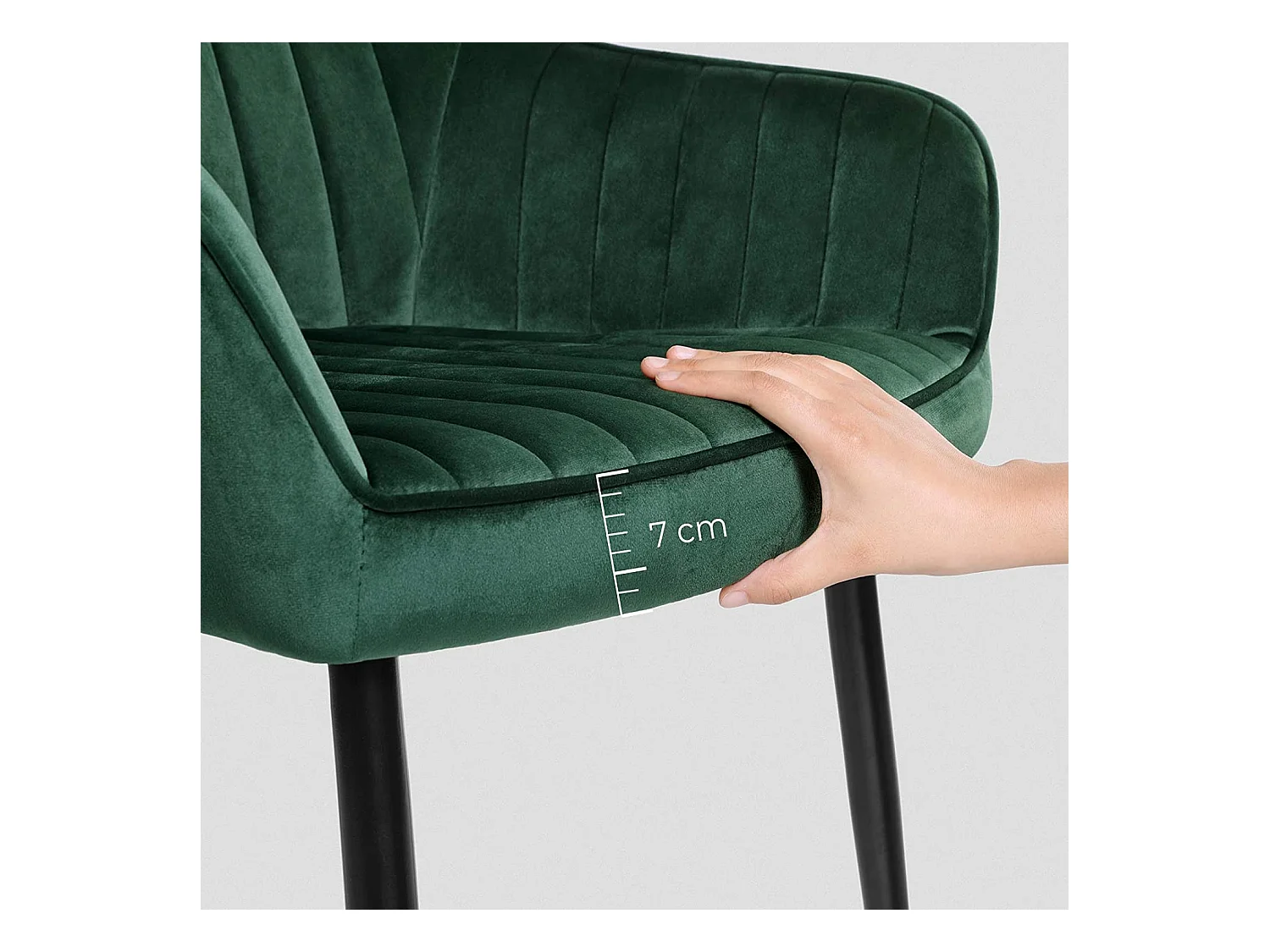 Ensemble de 2 chaises de salle à manger rembourrées