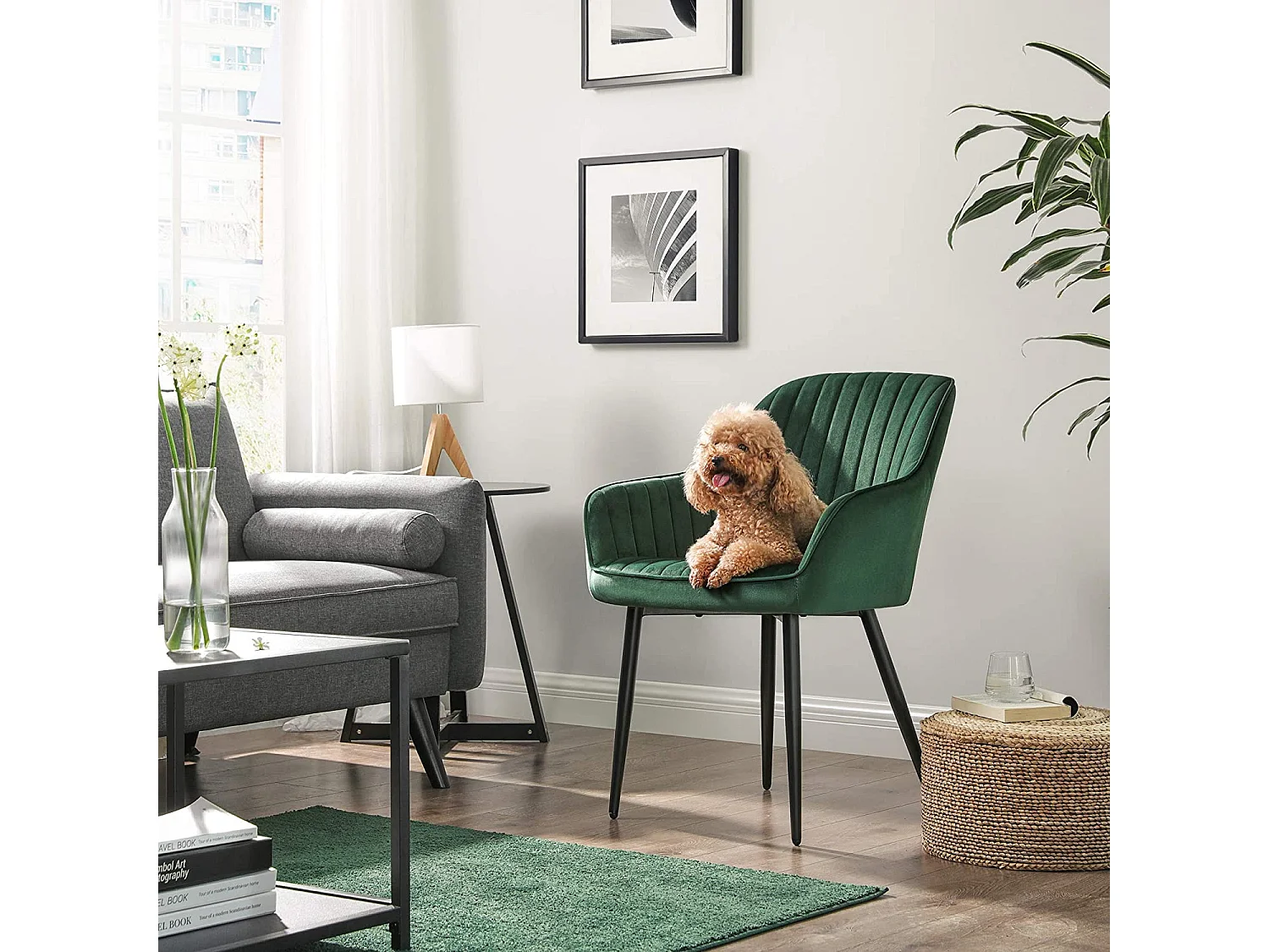 Set di 2 sedie da pranzo imbottite