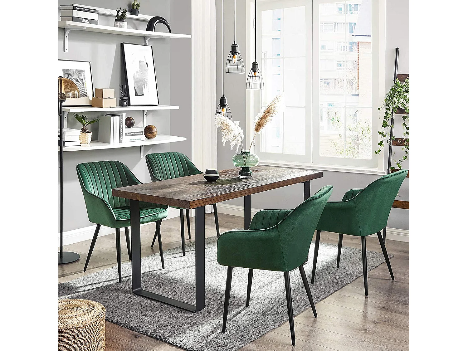 Set di 2 sedie da pranzo imbottite