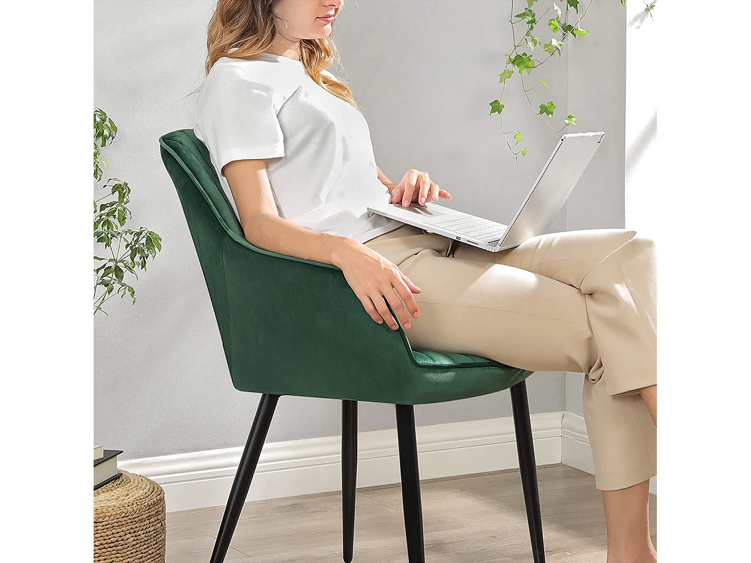 Set di 2 sedie da pranzo imbottite