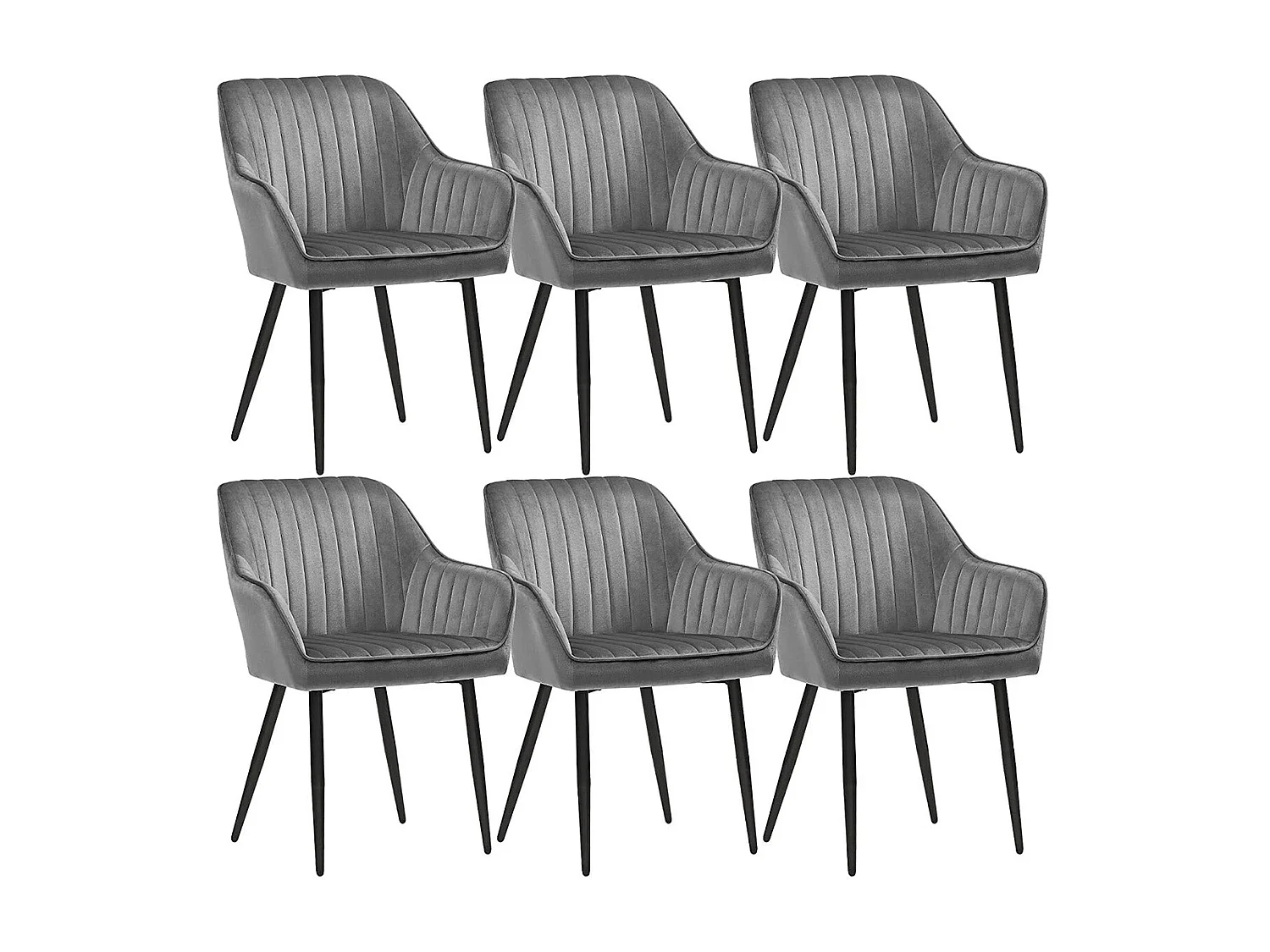 6er-Set Esszimmerstuhl Polsterstuhl