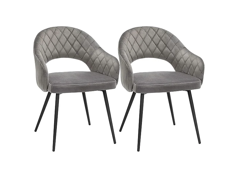 2er-Set Esszimmerstuhl modern