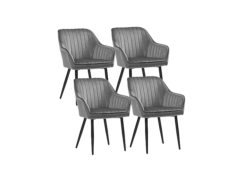 4er-Set Esszimmerstuhl Polsterstuhl
