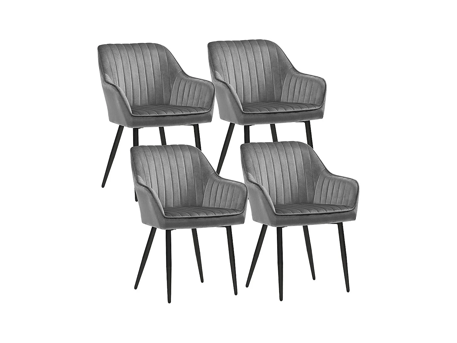 4er-Set Esszimmerstuhl Polsterstuhl