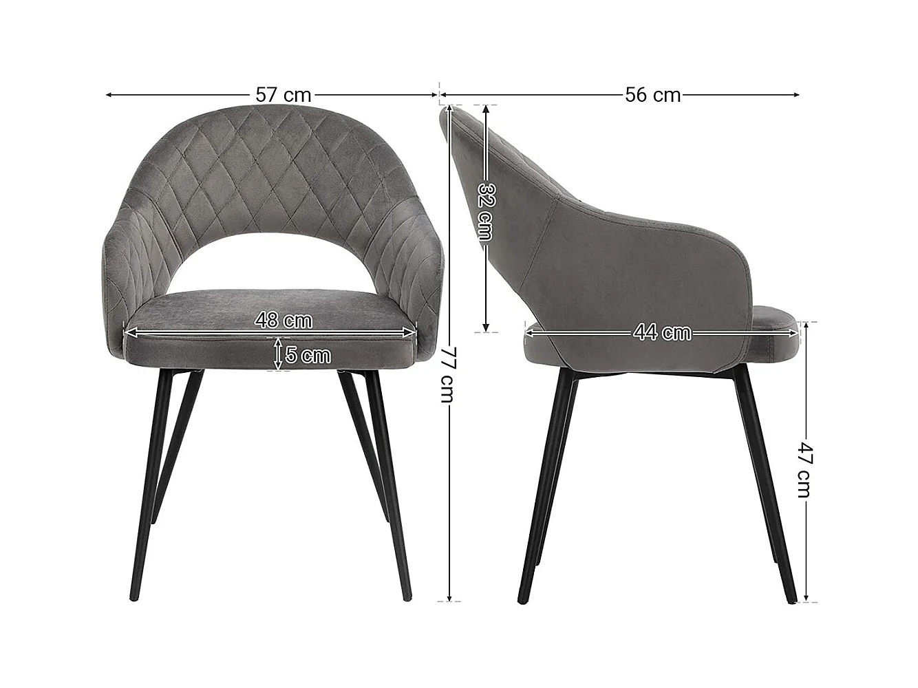 Esszimmerstuhl Polsterstuhl modern