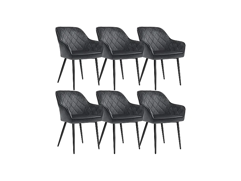 6er-Set Esszimmerstuhl Polsterstuhl