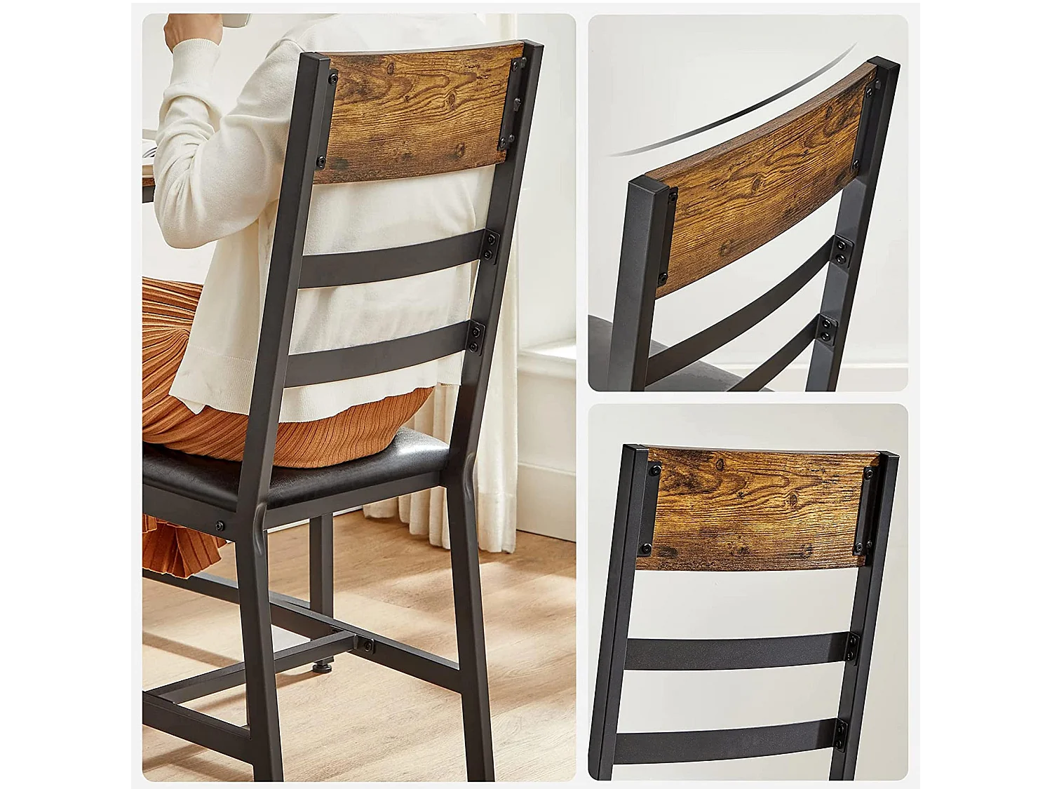Ensemble de 2 chaises de salle à manger Dar es Salaam