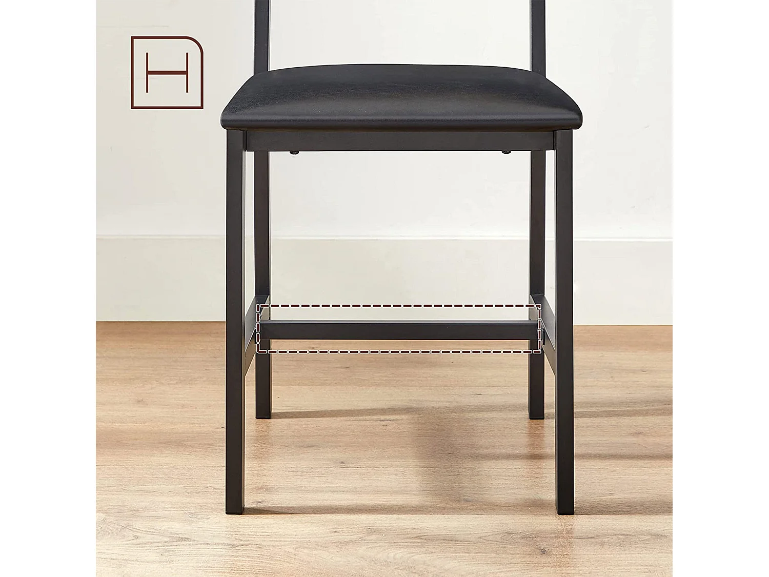 Ensemble de 2 chaises de salle à manger Dar es Salaam