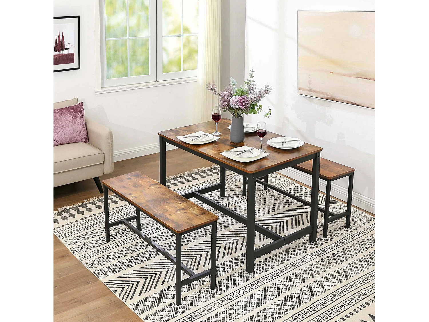 Ensemble de 2 bancs Houston