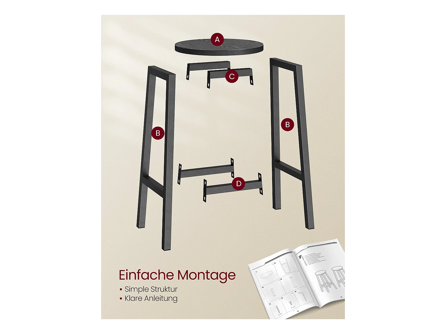 Barhocker Rabat 2er-Set