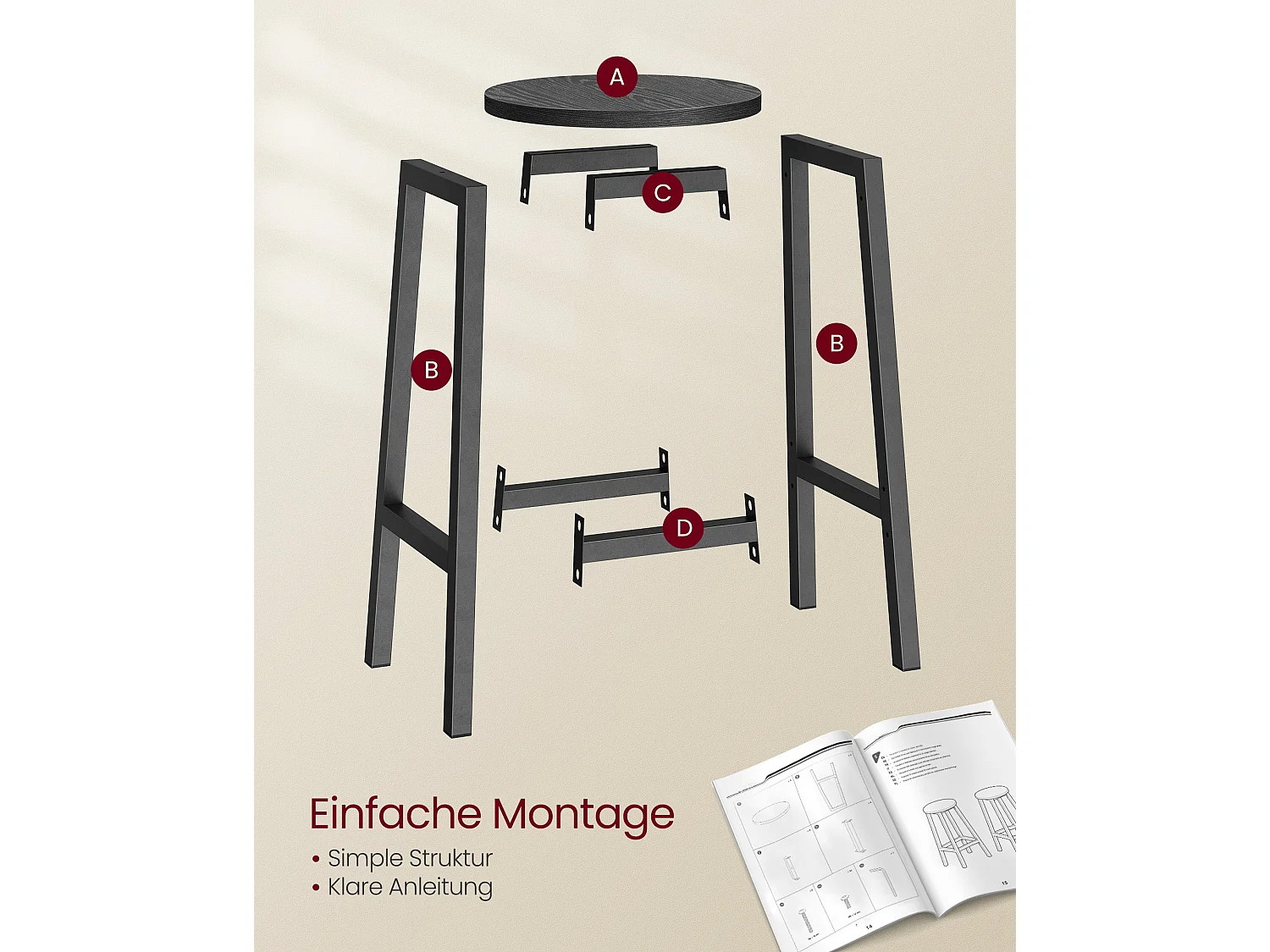 Barhocker Rabat 2er-Set