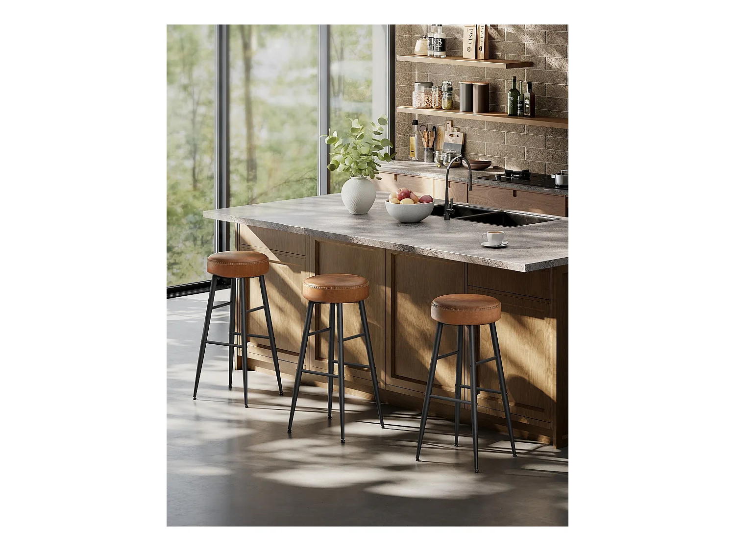 Barhocker Brazzaville 2er-Set