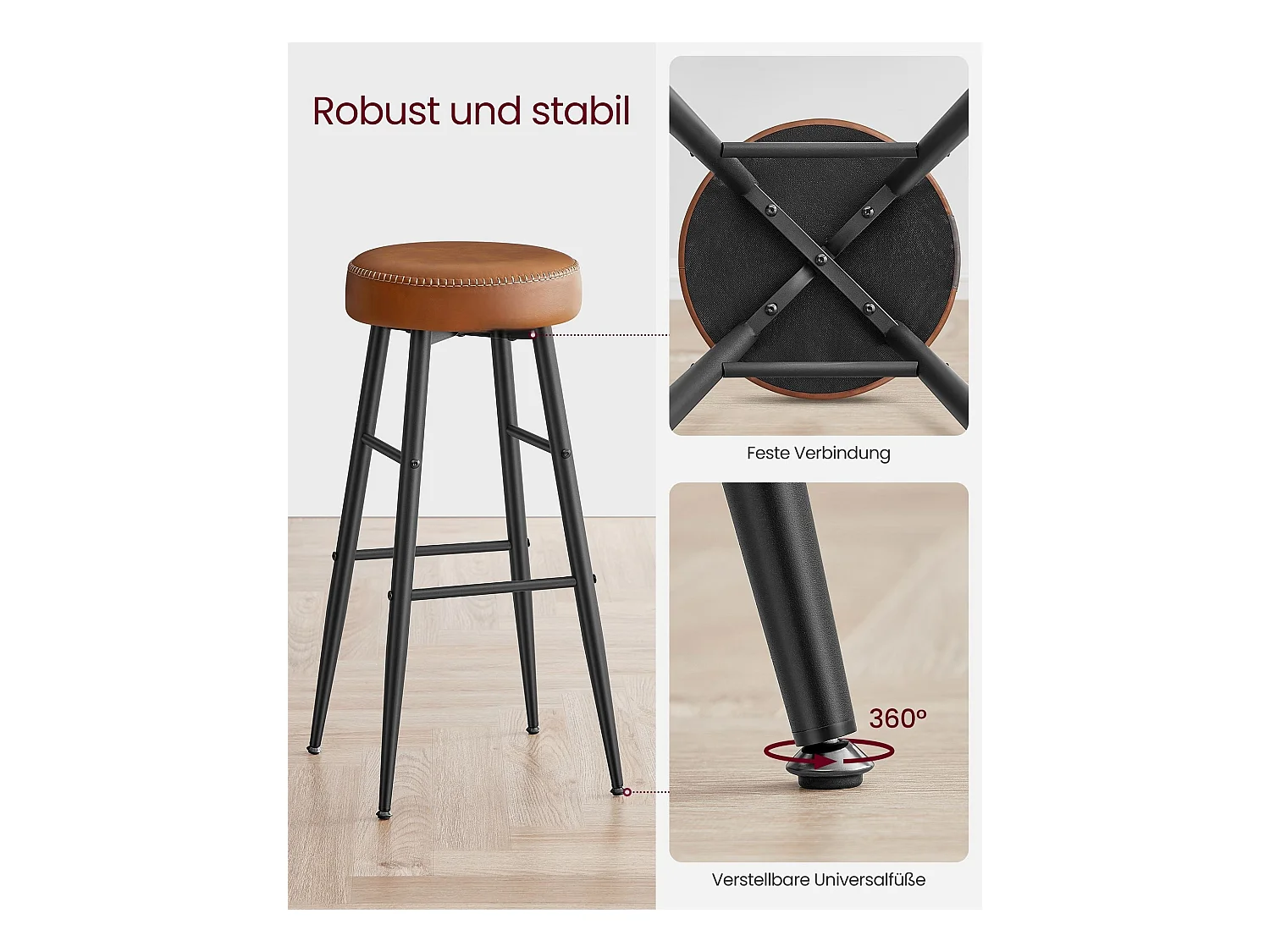 Barhocker Brazzaville 2er-Set
