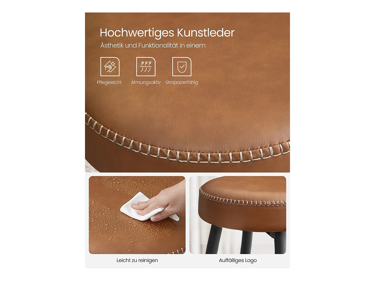 Barhocker Brazzaville 2er-Set