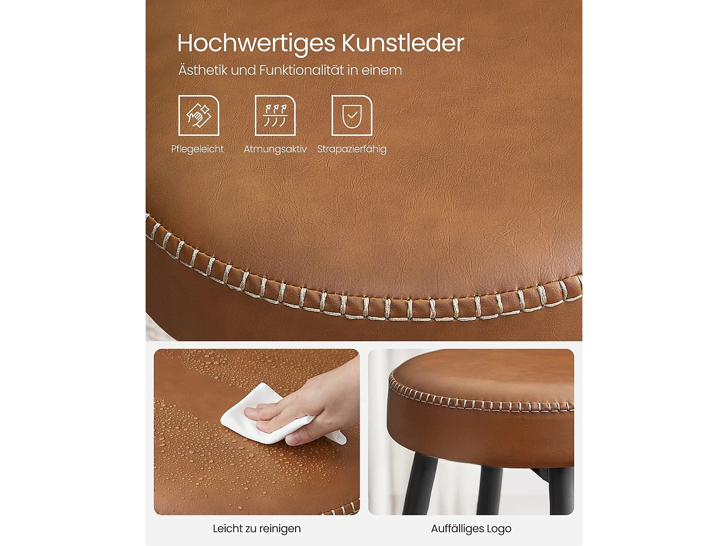 Sgabelli da bar Brazzaville, set da 2