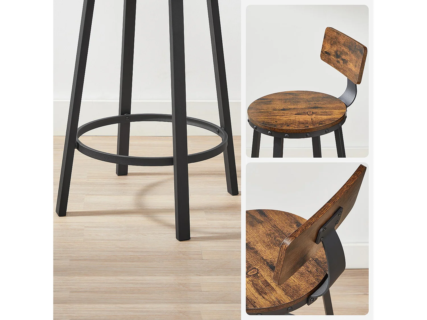 Set di 2 sgabelli da bar Delmenhorst