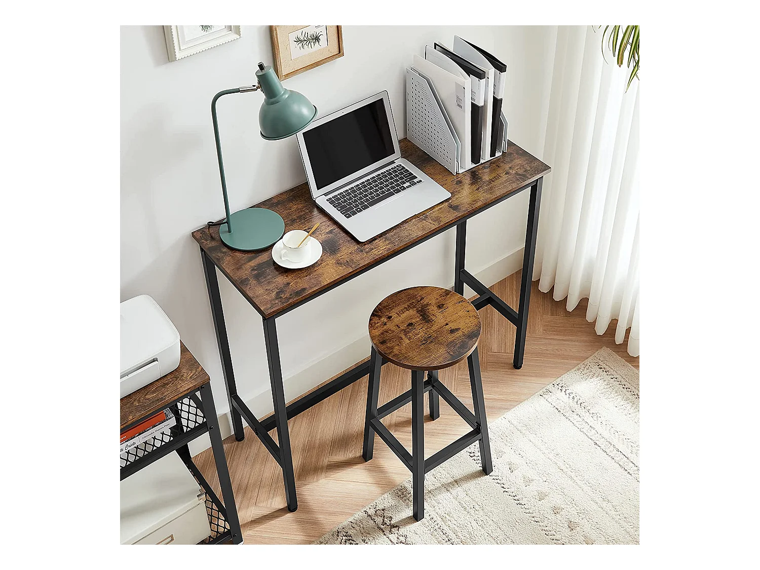 4er-Set Barhocker platzsparend