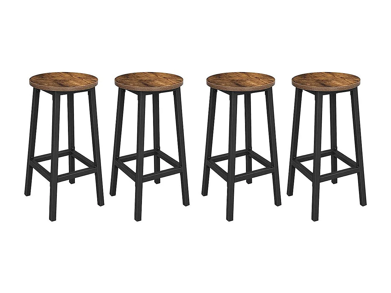 Set di 4 sgabelli da bar salvaspazio