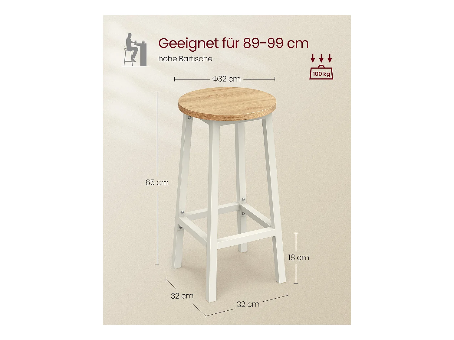 Barhocker Rabat 2er-Set